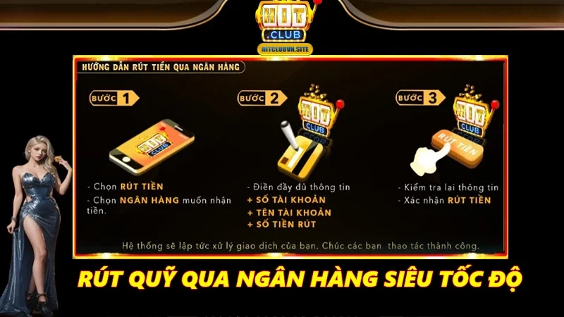 Rút quỹ qua ngân hàng siêu tốc độ